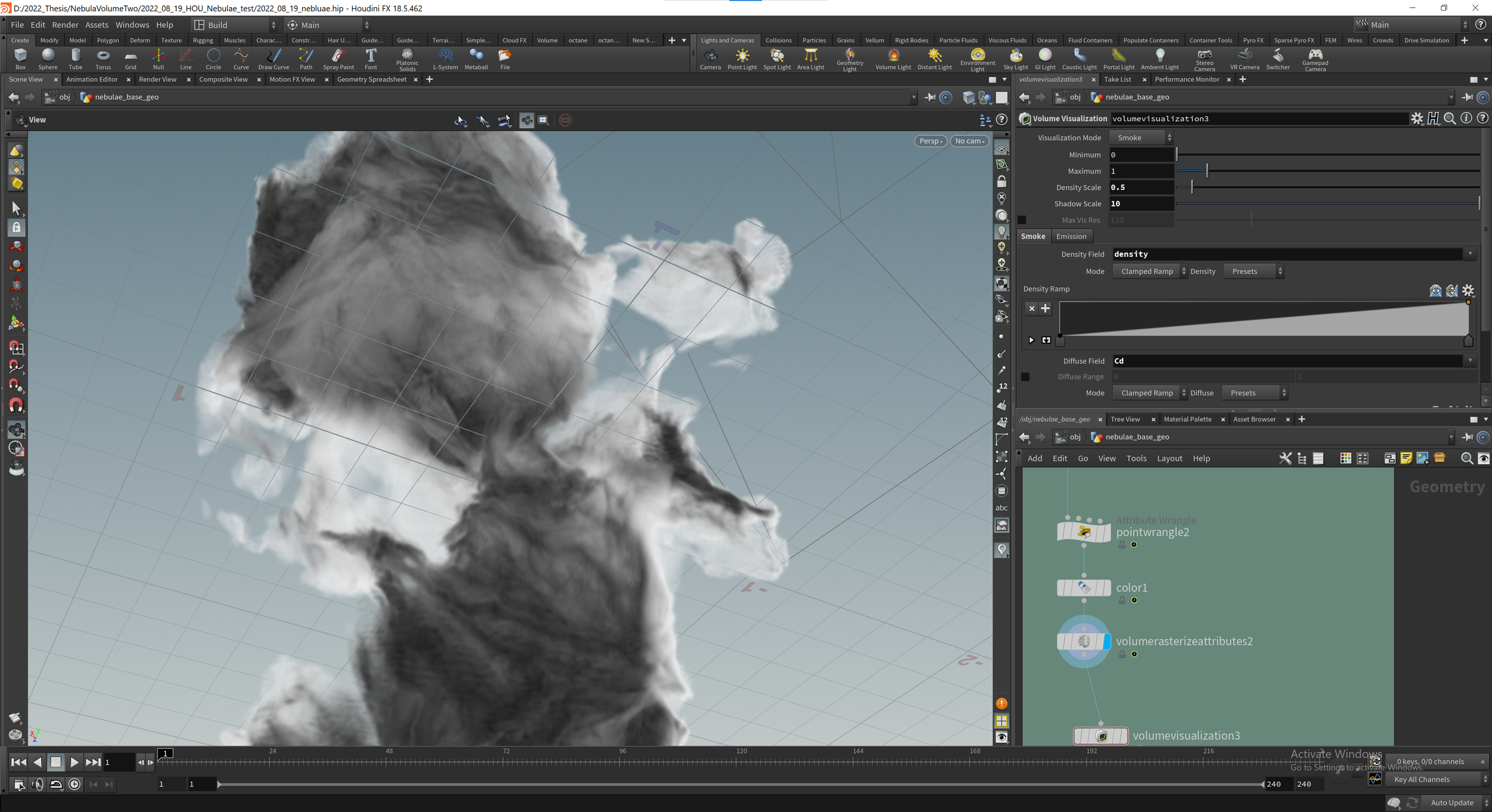 Houdini nebula setup
